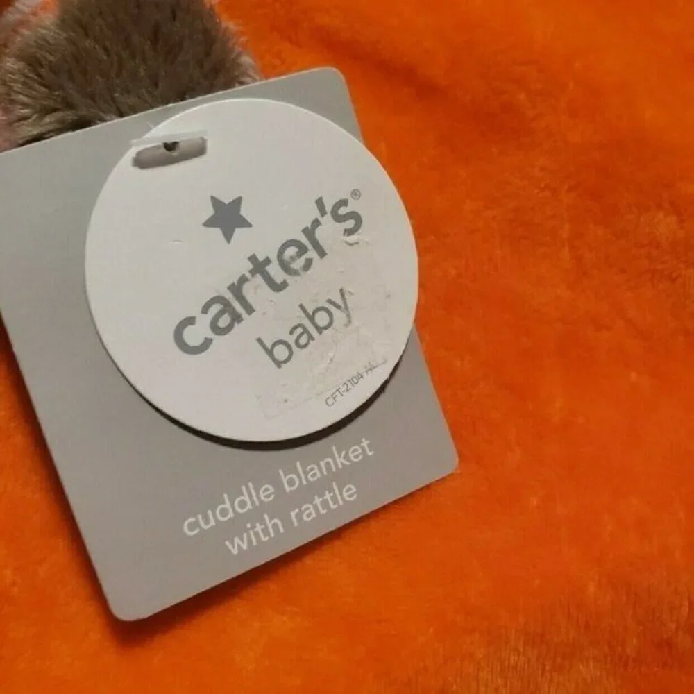 Carter's Halloween Bear Lovey Pumpkin toy New